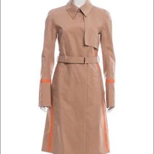 Reed Krakoff Tan Trench with Orange Trim